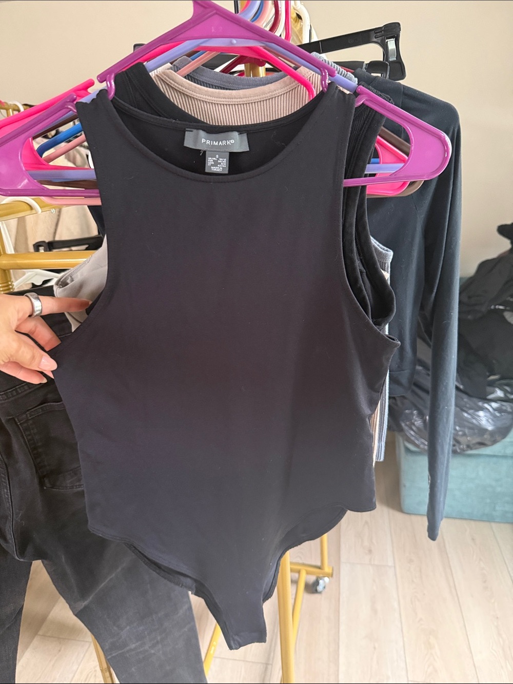 Primark Black Sleeveless Scoop-Neck Bodysuit